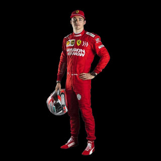 2019 Charles Leclerc Race Mission Winnow Scuderia Ferrari F1 Suit - Rustle Racewears