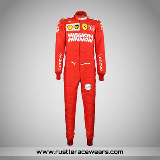 2019 Sebastian Vettel Brazilian GP Scuderia Ferrari F1 Suit - Rustle Racewears