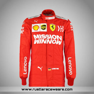 2019 Sebastian Vettel Brazilian GP Scuderia Ferrari F1 Suit - Rustle Racewears