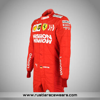 2019 Sebastian Vettel Brazilian GP Scuderia Ferrari F1 Suit - Rustle Racewears