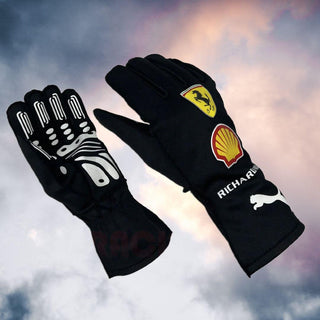 2021 New Scuderia Ferrari Race Gloves Carlos Sainz - Rustle Racewears