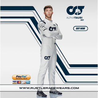 2022 New Pierre Gasly F1 AlphaTauri Race Suit - Rustle Racewears