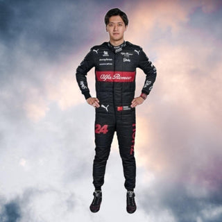 2023 Zhou Guanyu Race Suit Alfa Romeo F1 Replica - Rustle Racewears