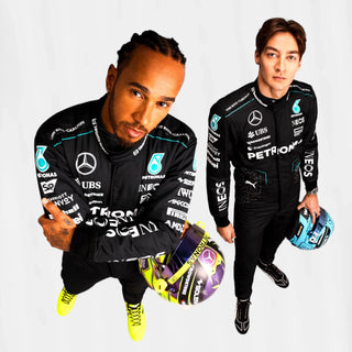 2024 Lewis Hamilton George Russell Mercedes AMG F1 Team Race Suit - Rustle Racewears