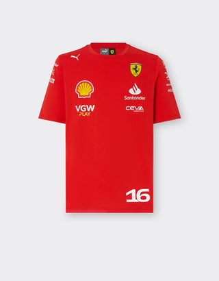 2024 Scuderia Ferrari Team Replica Leclerc T-shirt