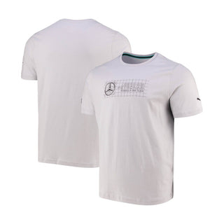 Mercedes AMG Petronas F1 Logo T-Shirt + by Puma - Team Silver