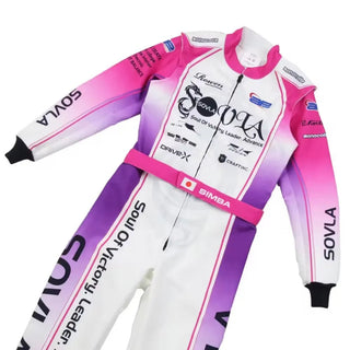 Marina Unik Sovla White Racing Kart Suits