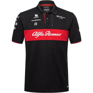 Alfa Romeo Racing F1 2023 Kids Team Polo Shirt- Black - Rustle Racewears