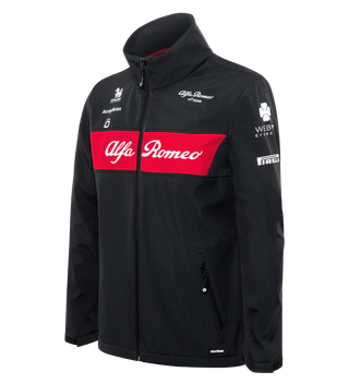 Alfa Romeo Racing F1 2023 Men's Team Softshell Jacket - Black - Rustle Racewears