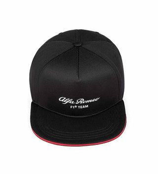 Alfa Romeo Racing F1 2023 Team Black Flat Brim Hat - Rustle Racewears