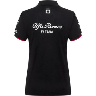 Alfa Romeo Racing F1 2023 Women's Team Polo Shirt - Black - Rustle Racewears