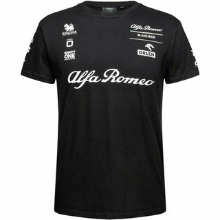 Alfa Romeo Racing F1 Men's Essential T-Shirt- Black - Rustle Racewears