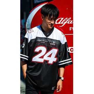 Alfa Romeo Racing F1 Special Edition USA Austin GP Zhou Guanyu #24 Football Jersey - Rustle Racewears