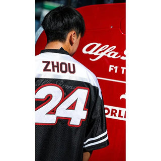 Alfa Romeo Racing F1 Special Edition USA Austin GP Zhou Guanyu #24 Football Jersey - Rustle Racewears