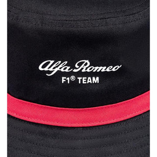 Alfa Romeo Racing F1 Team Bucket Hat- Black - Rustle Racewears