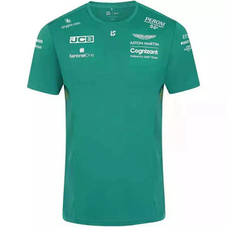 Aston Martin Cognizant F1 2022 Men's Lance Stroll Driver T-Shirt- Green - Rustle Racewears