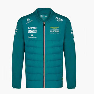 Aston Martin Cognizant F1 2023 Men's Team Hybrid Jacket- Green - Rustle Racewears