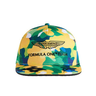 Aston Martin Cognizant F1 Fernando Alonso Special Edition Kimoa Brazil GP Hat- Camo - Rustle Racewears