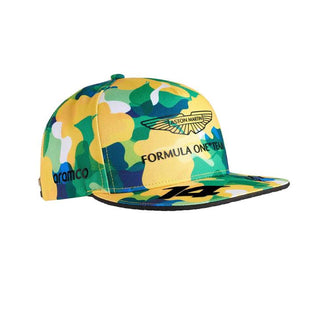 Aston Martin Cognizant F1 Fernando Alonso Special Edition Kimoa Brazil GP Hat- Camo - Rustle Racewears