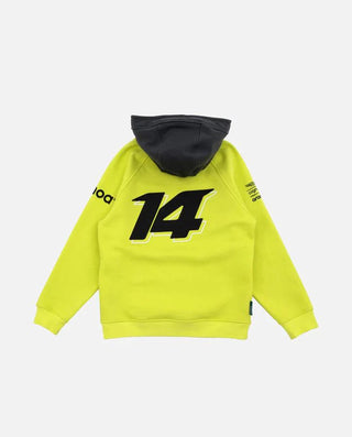 Aston Martin Cognizant F1 Kimoa Fernando Alonso Kids Lifestyle Hoodie- Youth Lime - Rustle Racewears