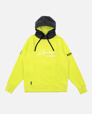 Aston Martin Cognizant F1 Kimoa Fernando Alonso Men's Lifestyle Hoodie- Lime - Rustle Racewears