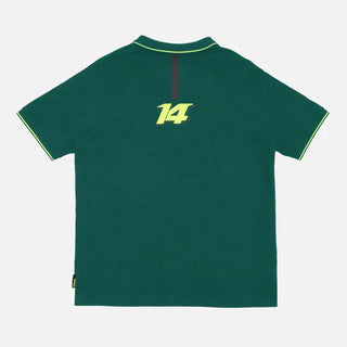 Aston Martin Cognizant F1 Kimoa Fernando Alonso Men's Lifestyle Polo-Shirt - Green - Rustle Racewears