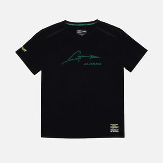 Aston Martin Cognizant F1 Kimoa Fernando Alonso Men's Lifestyle T-Shirt - Black - Rustle Racewears