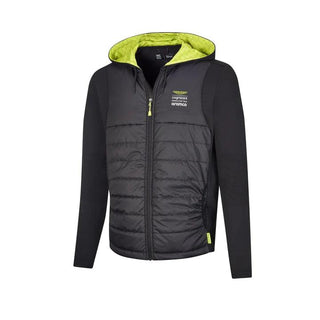 Aston Martin Cognizant F1 Men's Lifestyle Hybrid Jacket- Black - Rustle Racewears