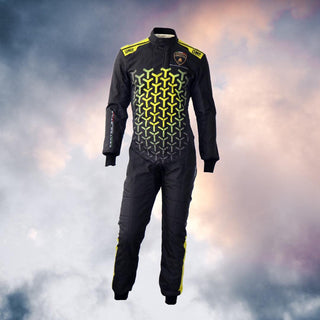 AUTOMOBILI-LAMBORGHINI SQUADRA CORSE OMP ONE ART “SPEED” PROFESSIONAL NEW RACE SUIT - Rustle Racewears