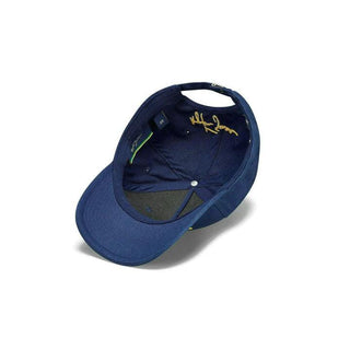 Ayrton Senna Logo Baseball Hat - Navy/Green - Rustle Racewears