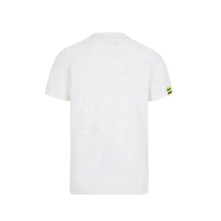 Ayrton Senna Men's Fanwear Graphic T-Shirt- White - Rustle Racewears