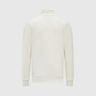 Ayrton Senna Seasonal 1/4 Zip Sweater - White - Rustle Racewears