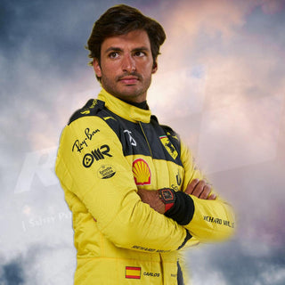 Carlos Sainz Ferrari's 75th anniversary Suit F1 Special Racing Edition - Rustle Racewears