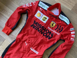 Charles Leclerc 2020 Ferrari Mission Winnow Replica Racing Suit - Rustle Racewears