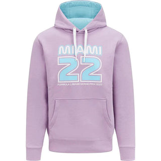 Formula 1 Tech Collection F1 Miami GP Unisex Hoodie - Lilac/Baby Blue - Rustle Racewears