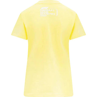 Formula 1 Tech Collection F1 Miami GP Women's Pastel T-Shirt- Pink/Yellow - Rustle Racewears