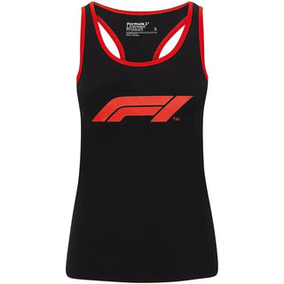 Formula 1 Tech Collection F1 Women's Large Logo Tank Top Black - Rustle Racewears