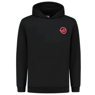 Haas Racing F1 Logo Hoodie Black - Rustle Racewears