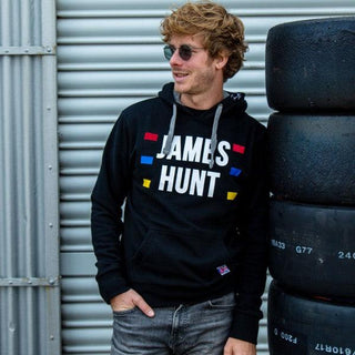 JAMES HUNT HOODIE SILVERSTONE - Rustle Racewears