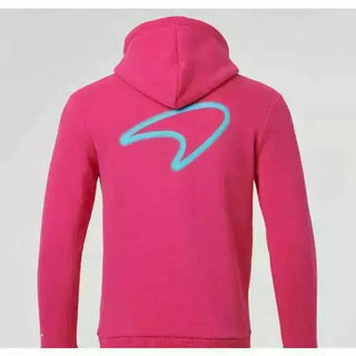 McLaren F1 Men's Miami Neon Graphic Hoodie -Black/White/Vice Blue/Beetroot Purple - Rustle Racewears