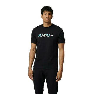 McLaren F1 Men's Miami Palm Graphic T-Shirt-Black/Aqua Sky/Crystal Rose - Rustle Racewears