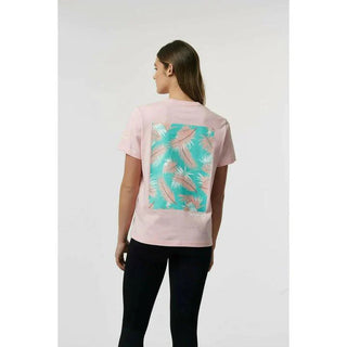 McLaren F1 Women's Miami Palm Graphic T-Shirt-Crystal Rose/Aqua Sky - Rustle Racewears