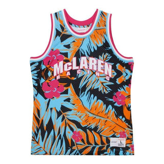 McLaren Racing F1 Special Edition Miami GP Mitchell & Ness Floral Tank Jersey - Rustle Racewears