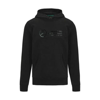 Mercedes Benz AMG Petronas F1 Unisex Stealth Large Logo Hoodie -Black - Rustle Racewears