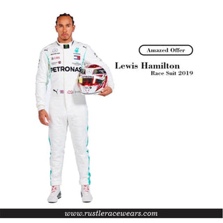 Mercedes Benz AMG Petronas Lewis Hamilton 2019 Race Suit F1 Replica - Rustle Racewears