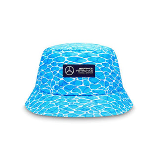 Mercedes Benz F1 Special Edition George Russell 2023 "No Diving" Miami GP Bucket Hat -Blue - Rustle Racewears