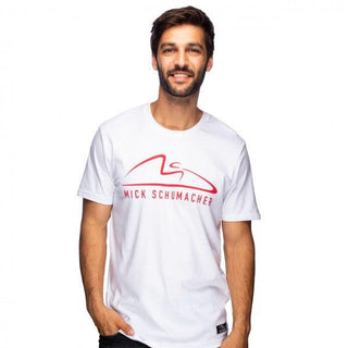 MICK SCHUMACHER T-SHIRT SPEED LOGO WHITE - Rustle Racewears