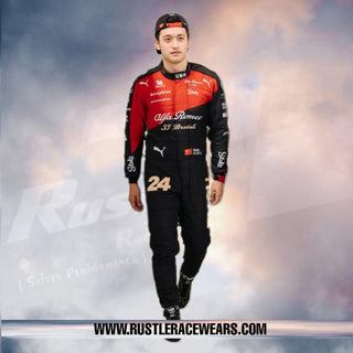 NEW ZHOU GUANYU 2023 ALFA ROMEO F1 TEAM STAKE RACE SUIT - ITALIAN GP - Rustle Racewears