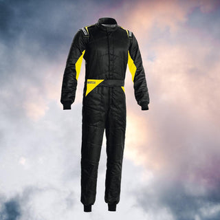 Racing Suit Sparco Sprint R566 Black/Yellow - Rustle Racewears