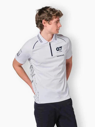 Scuderia AlphaTauri F1 2023 Men's Team Polo Shirt - Navy/White - Rustle Racewears